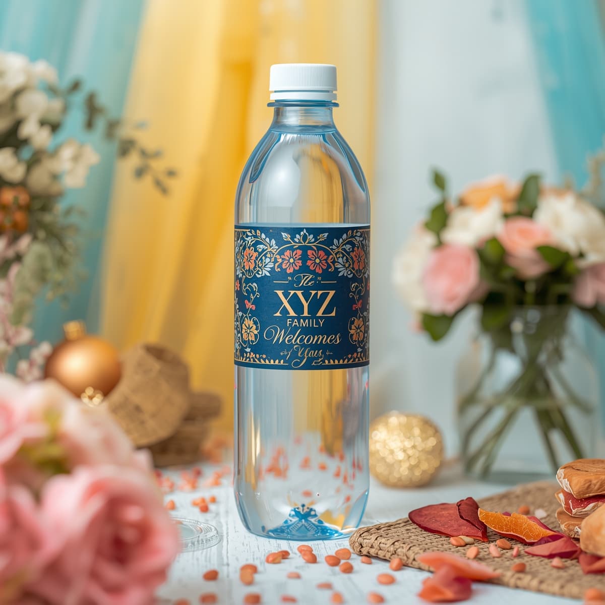 Customised label water bottles